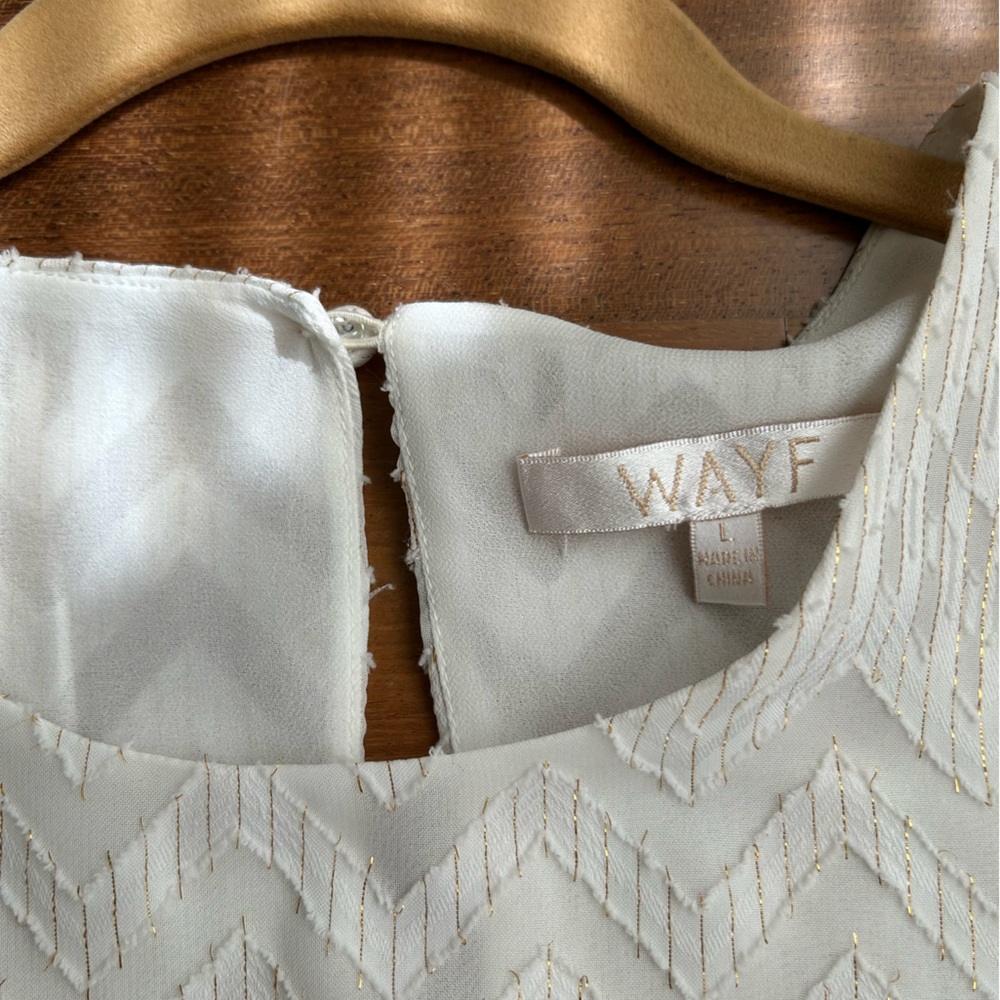 Wayf puff sleeve flowy cropped blouse M/L - Picture 7 of 11